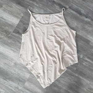 Light Taupe Asymmetrical Mia Inspiration Tank